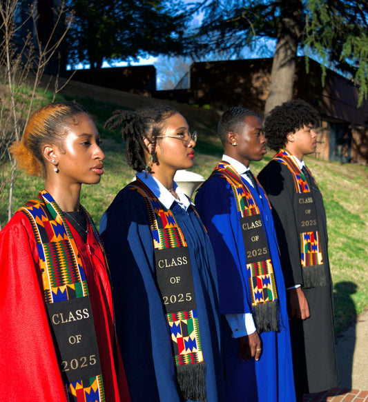 Honors Collection African Print Graduation Sash - CLASS OF 2025