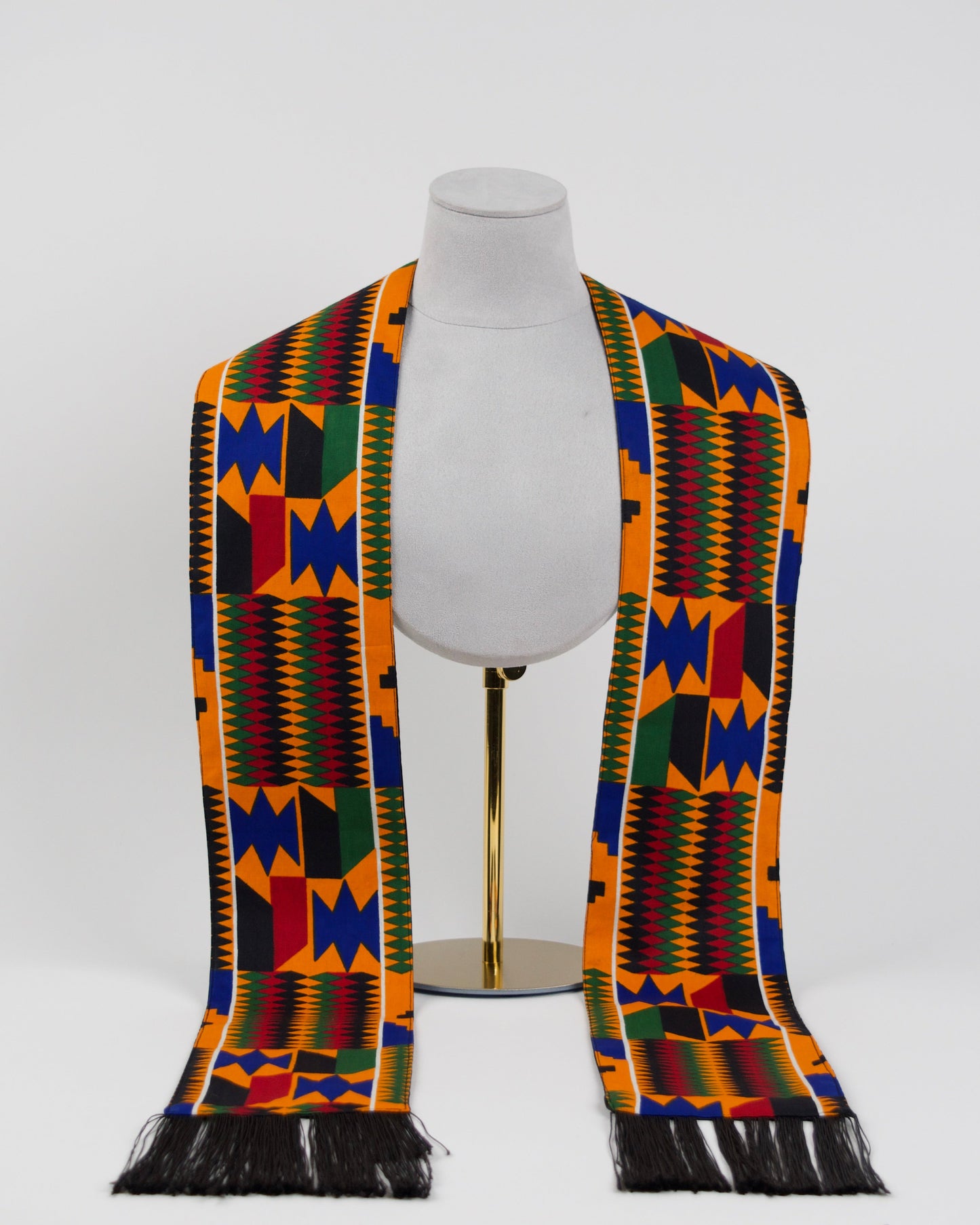 Heritage Collection African Print Graduation Sash - Multicolor Block Print