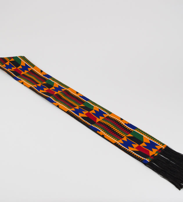 Heritage Collection African Print Graduation Sash - Multicolor Block Print