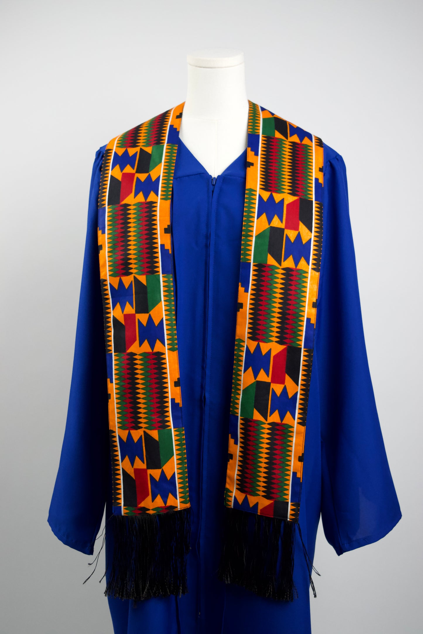 Heritage Collection African Print Graduation Sash - Multicolor Block Print