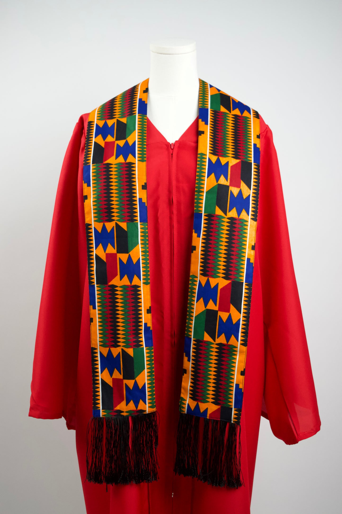 Heritage Collection African Print Graduation Sash - Multicolor Block Print