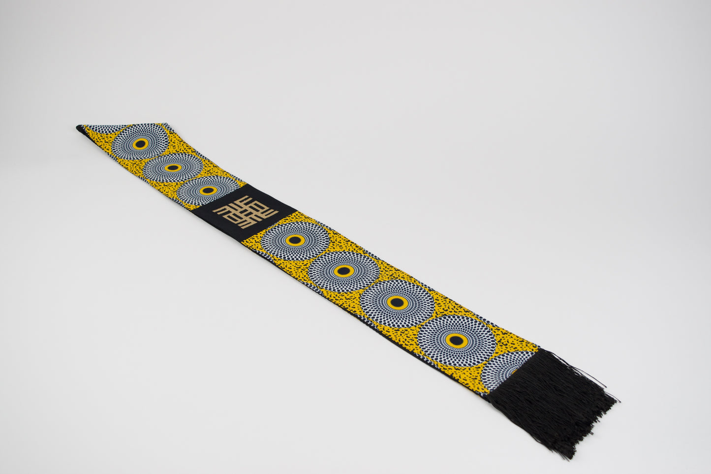 Honors Collection African Print Graduation Sash w/ Adinkra Embroidery - NEA ONNIM (Knowledge, Life-long Education)