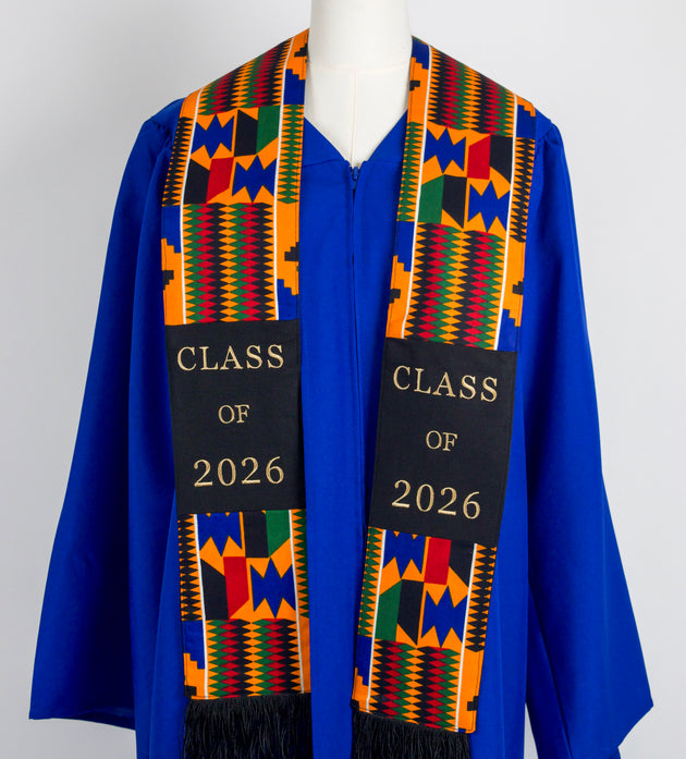 Honors Collection African Print Graduation Sash - CLASS OF 2026