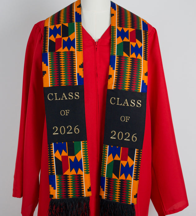 Honors Collection African Print Graduation Sash - CLASS OF 2026