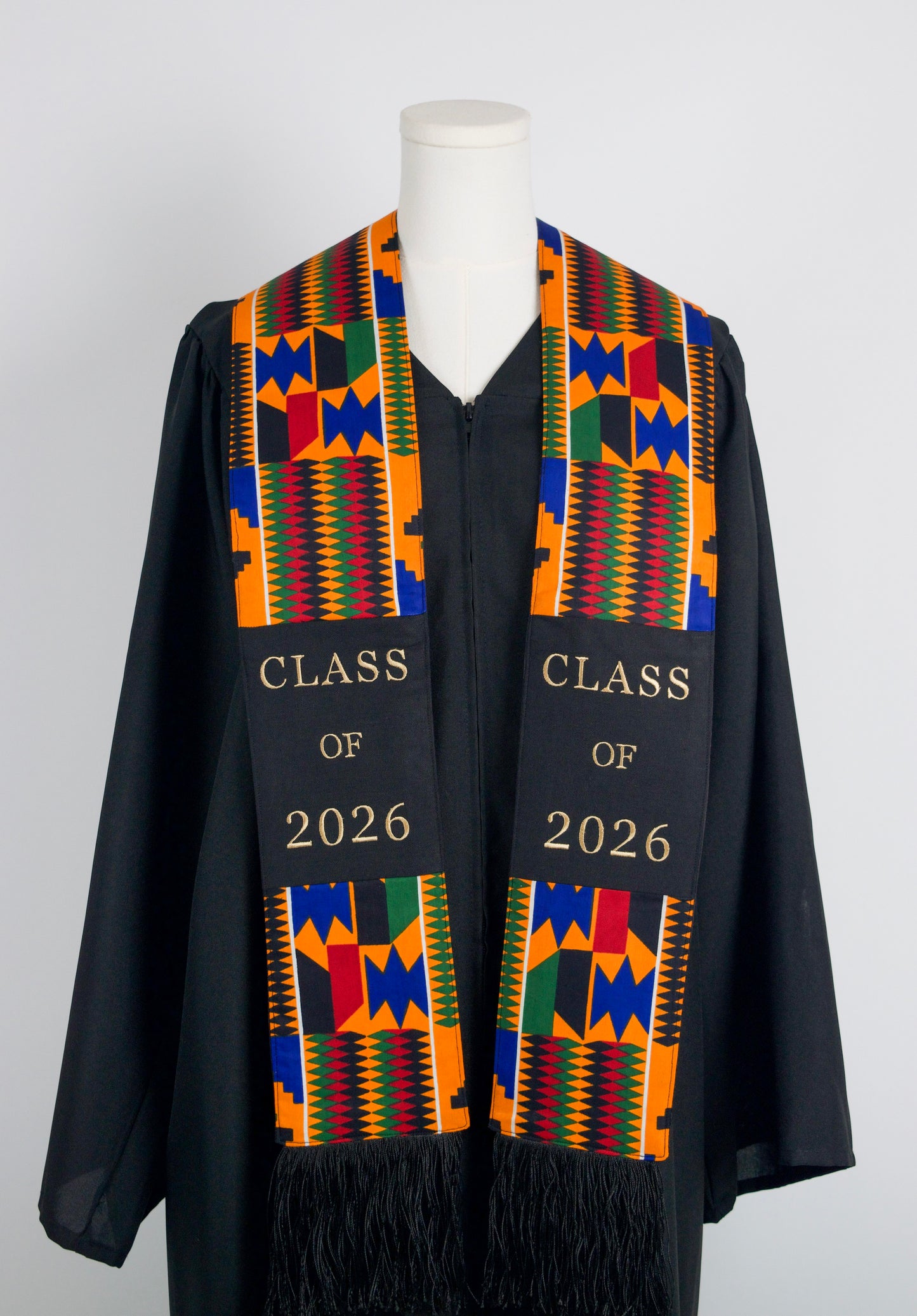 Honors Collection African Print Graduation Sash - CLASS OF 2026