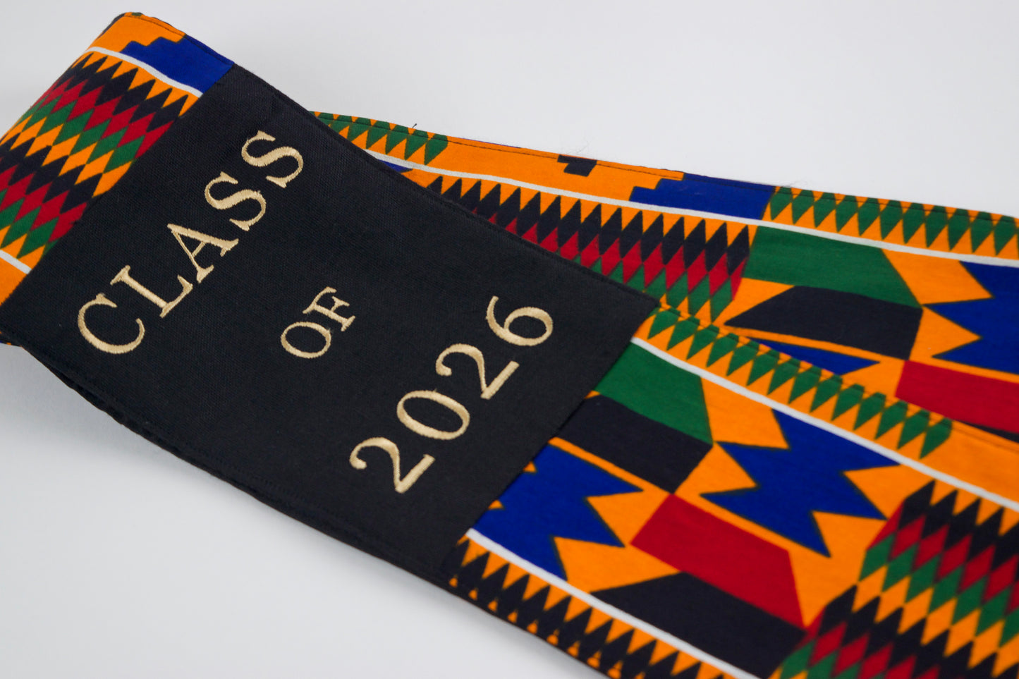 Honors Collection African Print Graduation Sash - CLASS OF 2026