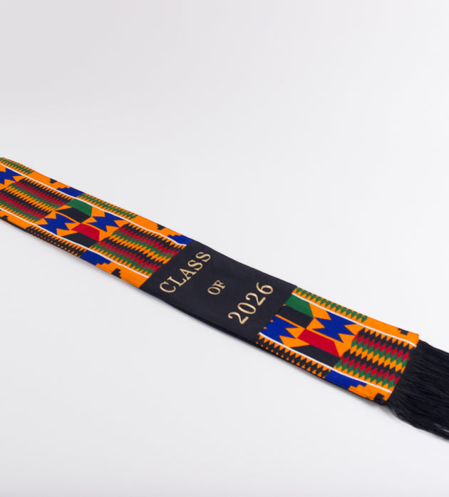 Honors Collection African Print Graduation Sash - CLASS OF 2026