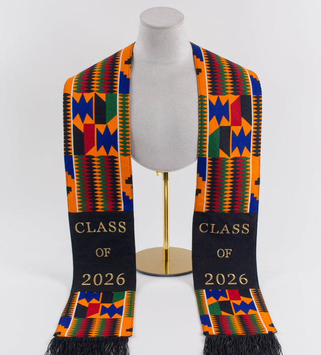 Honors Collection African Print Graduation Sash - CLASS OF 2026