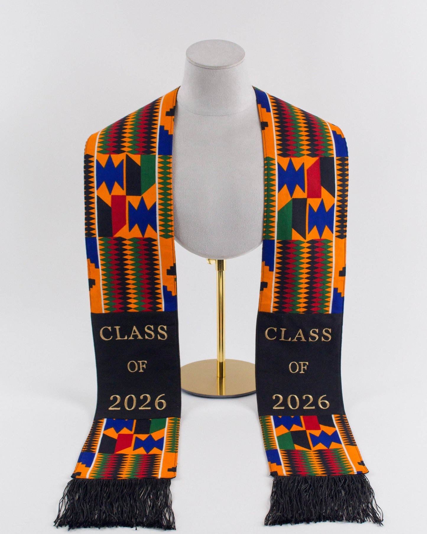 Honors Collection African Print Graduation Sash - CLASS OF 2026