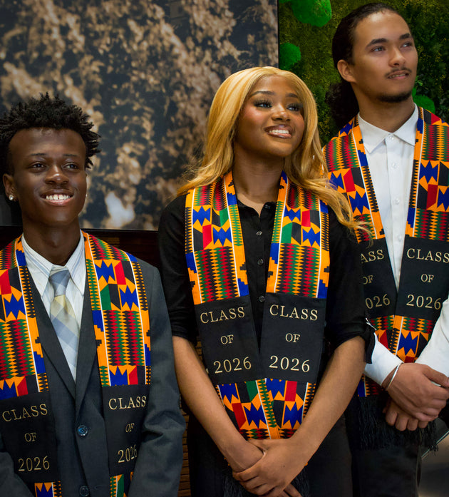 Honors Collection African Print Graduation Sash - CLASS OF 2026
