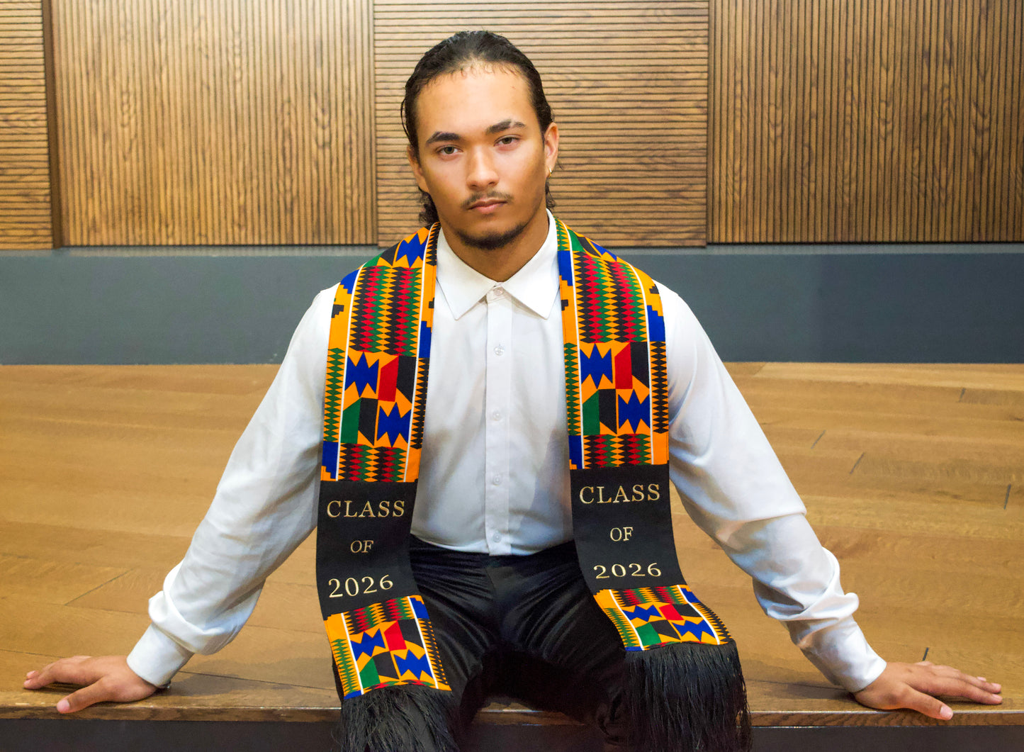 Honors Collection African Print Graduation Sash - CLASS OF 2026