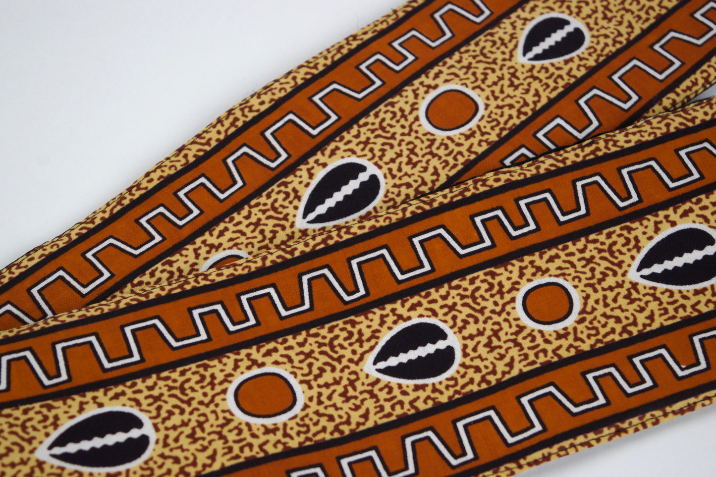 Heritage Collection African Print Graduation Sash - Almond Print