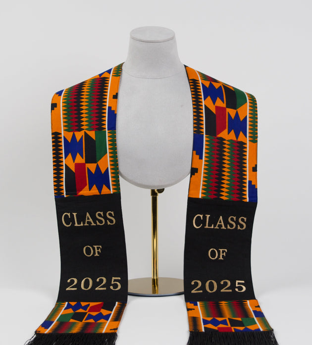 Honors Collection African Print Graduation Sash - CLASS OF 2025