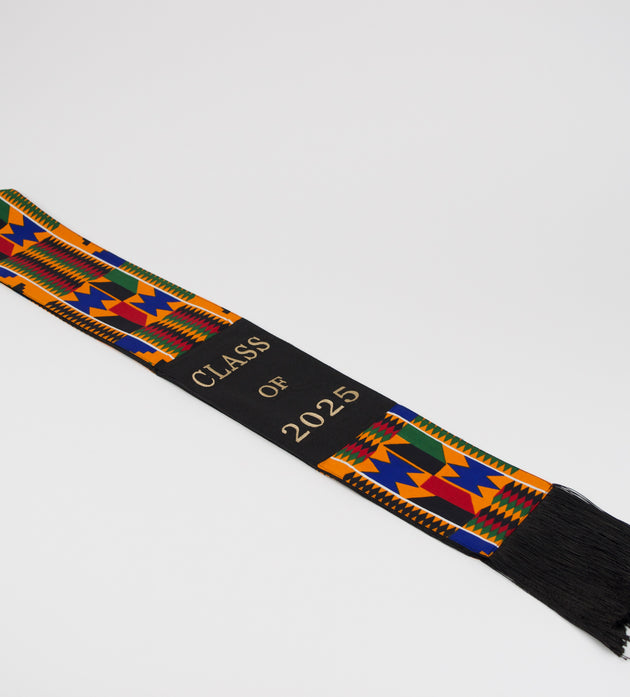 Honors Collection African Print Graduation Sash - CLASS OF 2025