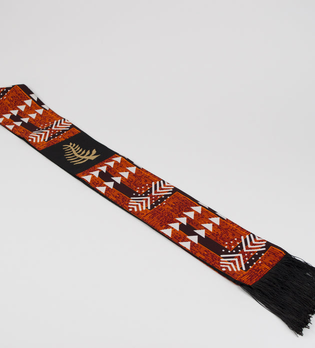 Honors Collection African Print Graduation Sash w/ Adinkra Embroidery - NYAME NTI (Faith & Trust in God)